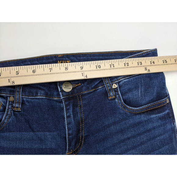 Kut From The Kloth Women's Toothpick Skinny Jeans Straight Leg Dark Wash size 8S - Picture 6 of 11